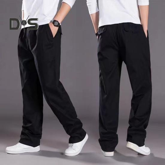 Pánské pracovní kalhoty s kapsami široké nohavice volné cargo kalhoty jednobarevné bavlněné tenké odolné kalhoty streetwear kalhoty pro venkovní turistiku kempování