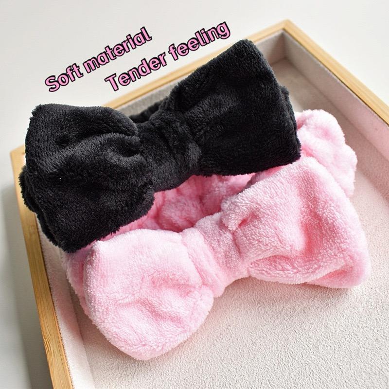 16pcs Set Spa Washing Fluffy Wristband Bow Headbands Flower Hair Claw Women's Hair Accessories