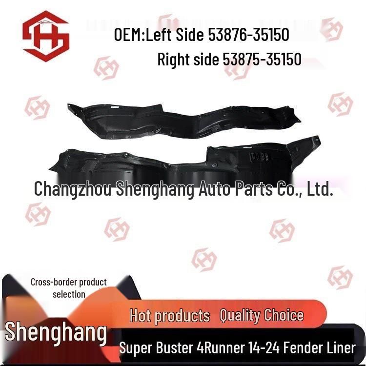 Compatible Fender Liner for 2014-2024 Toyota 4Runner (Part 53876/53875-35150) Sheng Hang
