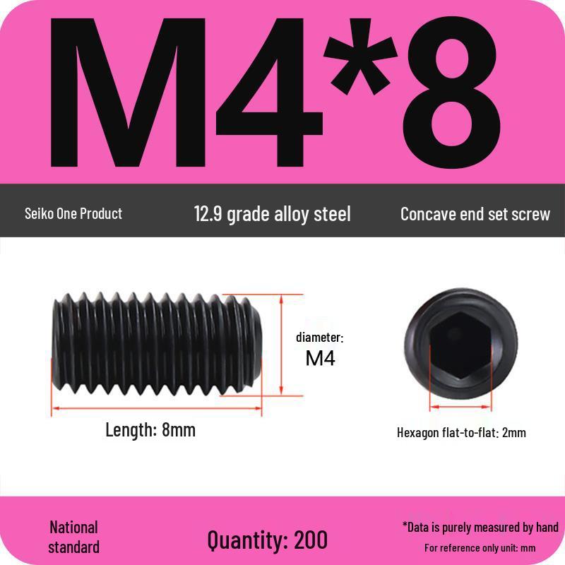 12.9 Grade Hex Socket Set Screw Grub Screw (M3-M12)