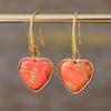 Vintage Heart Pendant Earrings