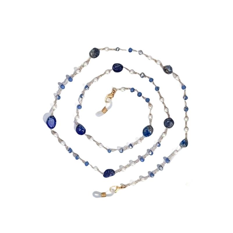 Elegant Crystal Bead Eyeglasses Chain Popular Glasses Antislip Chain Necklace For Women Girl Fashion Eyewear Accessory