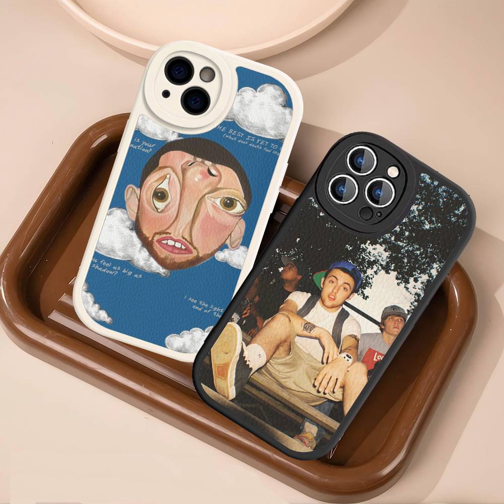 Cool M-mac Miller Phone Case For IPhone 16 15 14 11 12 13 Pro Max Plus Back Leather Shell