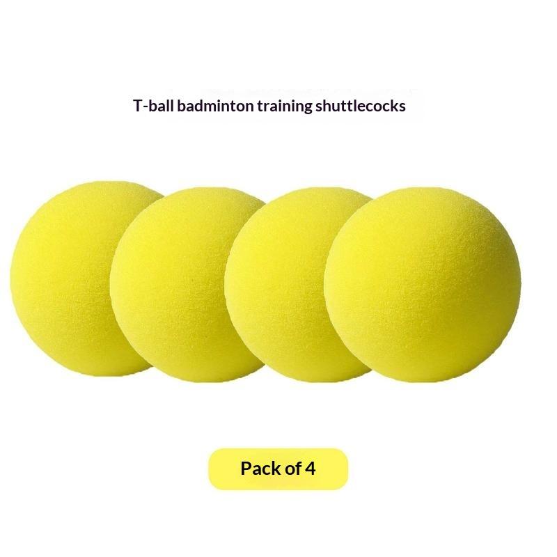 Badminton Training Ball Indoor Rebound Sponge Shuttlecock For Badminton Racket Swing Practice Low Noise Foam Wall Hitting Ball