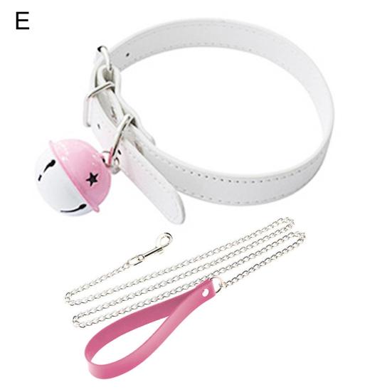 Opaska na kołnierz Seksowny metalowy dzwonek ze sztucznej skóry Wygodny pasek na szyję do sypialni