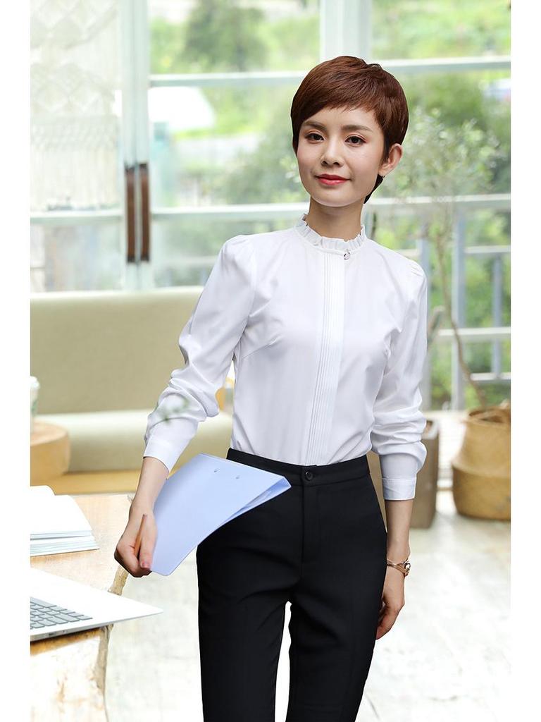 Korean Style Striped Business Suit Set for Professional Women