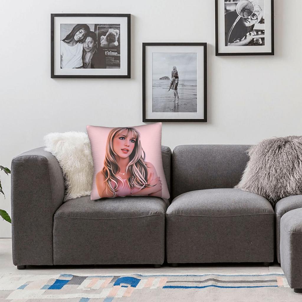Singer B-Britneyy S-Pearss Pillow Cover Novelty Pillow Case For Chair Sofa Home Decor Design Cushion Cover Birthday Gift