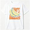 Unisex Tropical Tshirt Thats Bananas Single Pastel Banana Cotton Tee Cute Summer Fruit Graphic Short Sleeve Casual Tops