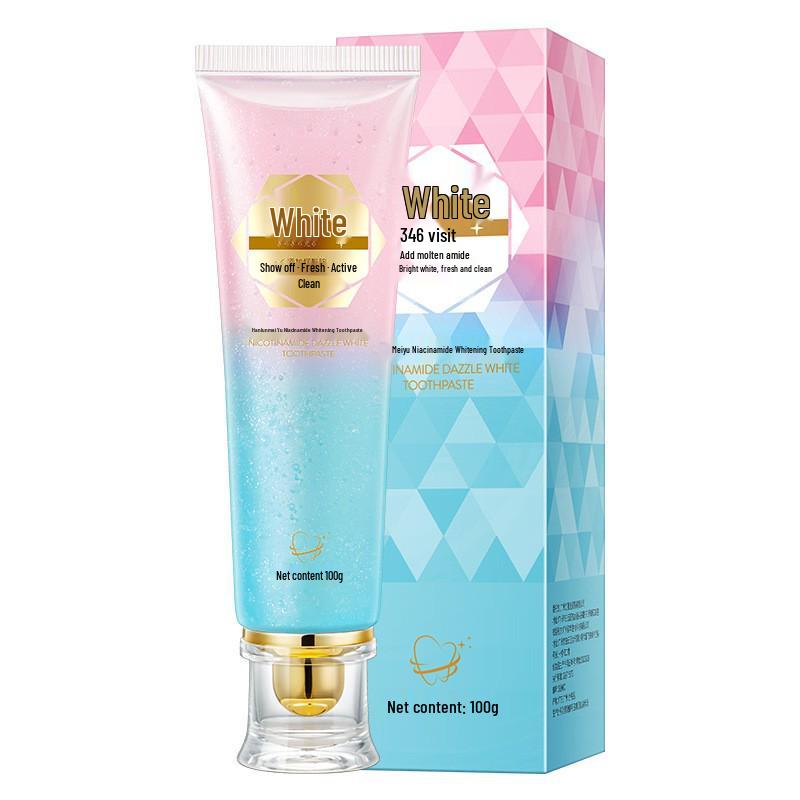 

Niacinamide Whitening Toothpaste: Cleans Teeth, Removes Stains, Tartar & Freshens Breath