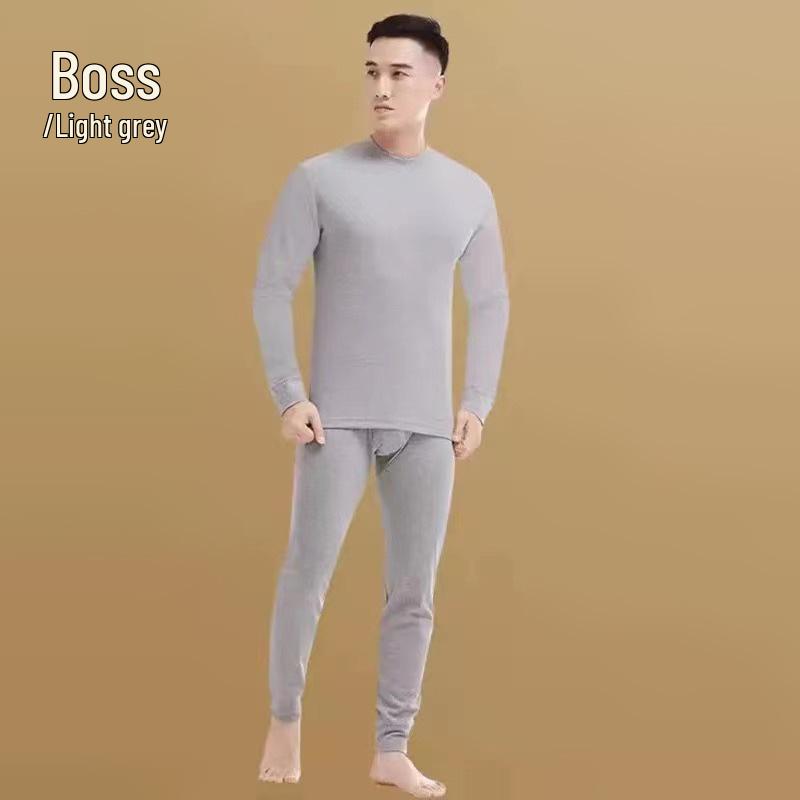 Men's Extra Thick Fleece Lined Thermal Underwear Set - Heat Retaining and Cold Resistant Long Johns for Autumn and Winter.