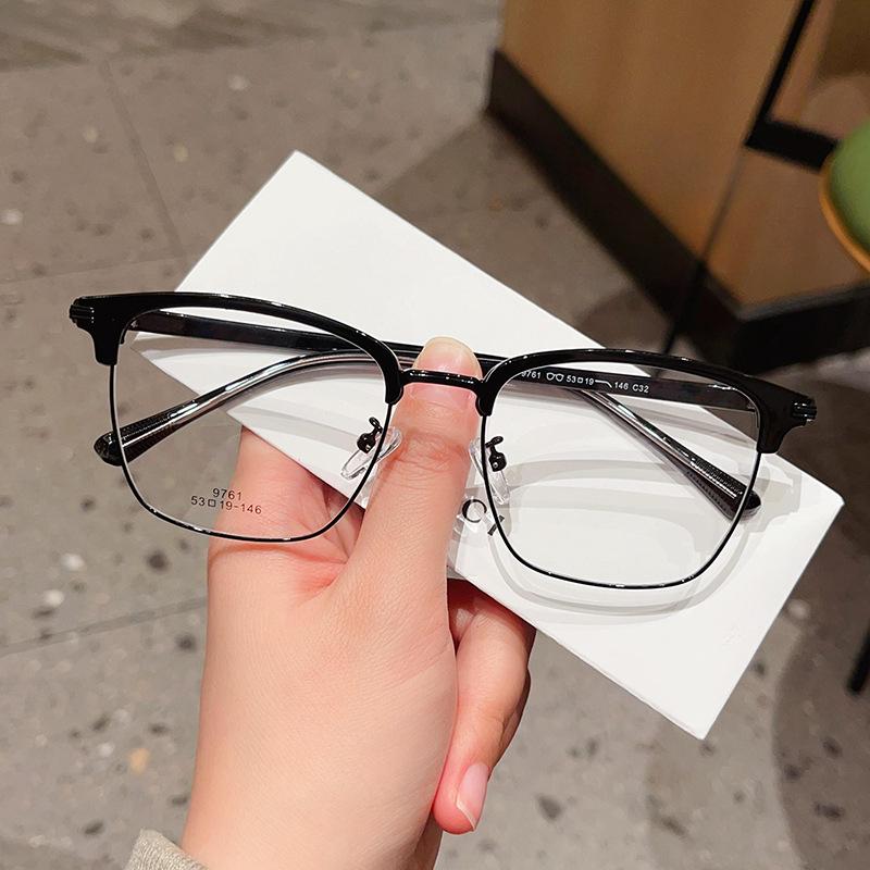 Модная и красивая мужская деловая оправа для очков в стиле ретро для бровей может быть — фото 3