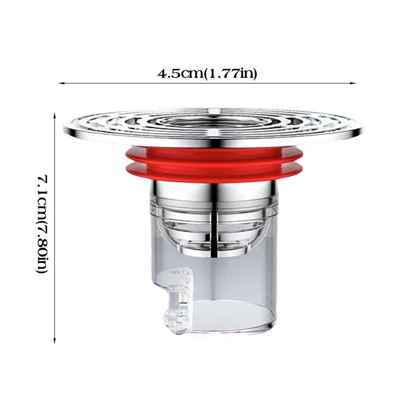 Insect Prevention Floor Drain Anti-Odor Sink Basin Drain Core Filter Hair Stopper Sewer Strainer Plug Shower Drainer