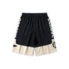 Li Ning Basketball Collection Casual Shorts Men's New Standard Black Light Antique Yellow AAPQ007-7