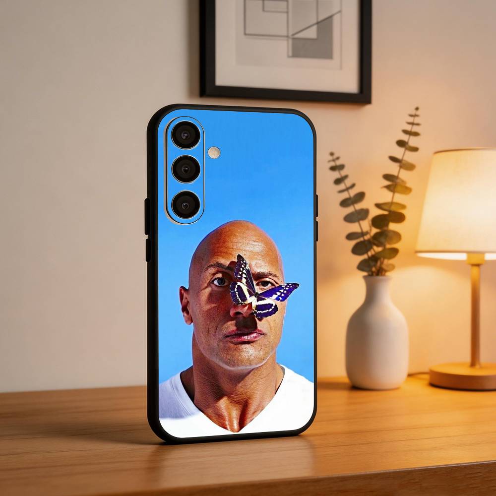 The Rock D-Dwayne J-Johnson  Phone Case For Samsung  A73,A21s,A22,A31,A32,A52,A53,A71,A80,Soft Black Shell