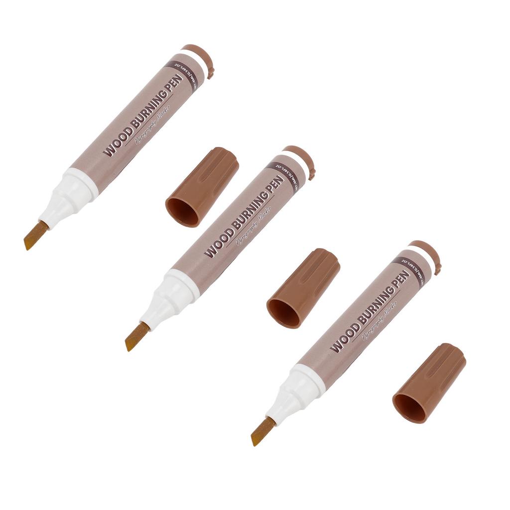 3PCS Wood Burning Pen Thermal Sensitive Dye Woodcraft Burn Marking Tool for Handicraft Making and Pa