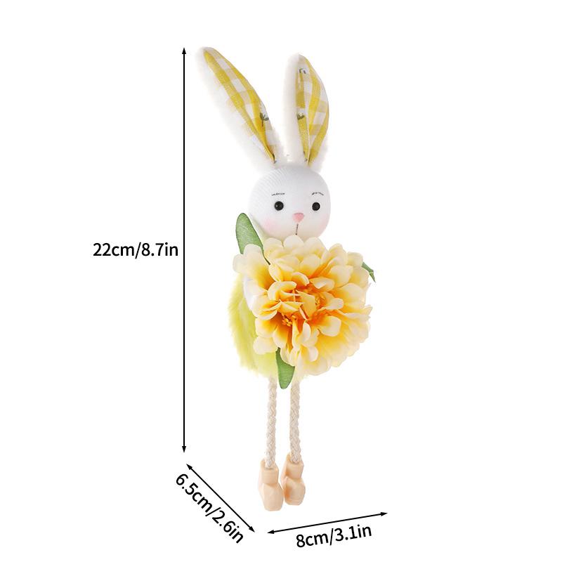 Balloons en film d'aluminium Lapin de Pâques Pendentif suspendu Lapin Œuf de Pâques DIY Fête Festivals Accessoires de décoration du jour de Pâques