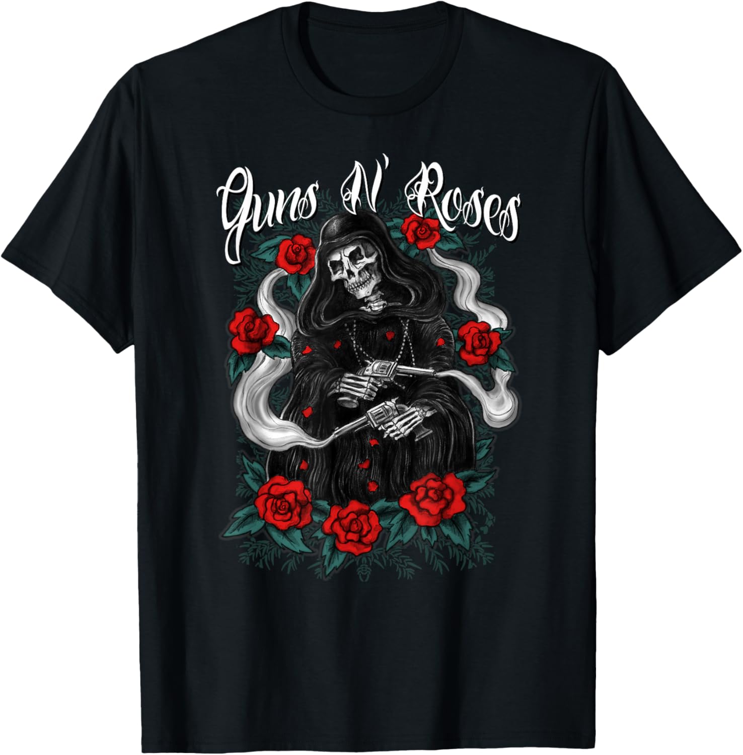 Guns N  Roses Official Roses Reaper T-Shirt Small S