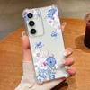 Small Flower Pattern Phone Case For Samsung Galaxy A57 A37 A17 A56 A16 A55 A36 A26 A15 A35 A54 A53 Clear Shockproof Soft Cover
