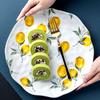 Stackable Ceramic Dinner Plate Lemon Pattern Steak Food Plate Main Dish Salad Platter  Breakfast