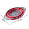 Foldable Retractable Drain Basket, Vegetable Washing Basket, Circular Fruit Tray For Home Living Room, Kitchen Supplies