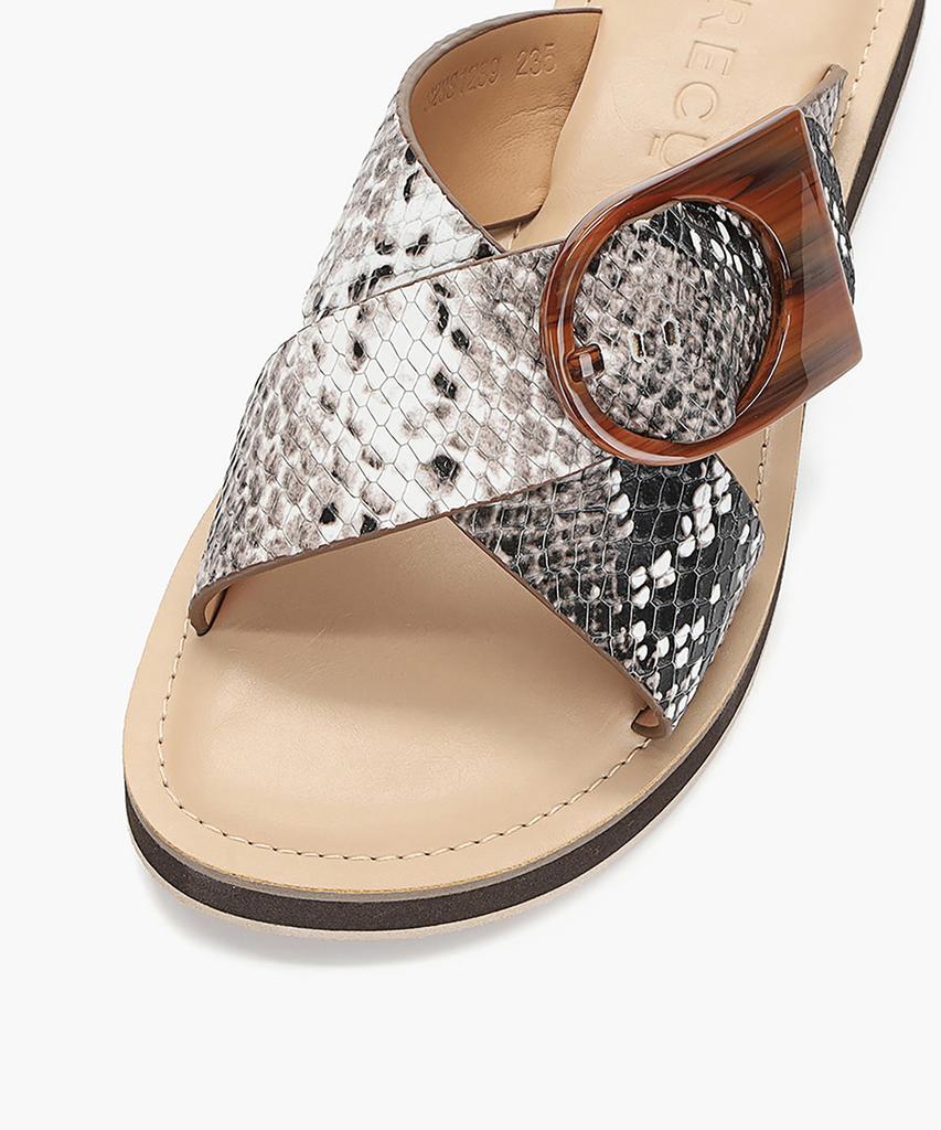 Recur Ecur Anello Modern Summer Platform Sandals Beige 1289