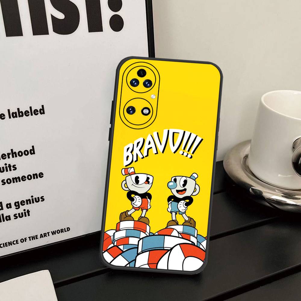 Cute Cuphead Phone Case For Huawei P 8 9 10 20 30 40 50 Pro Lite Psmart Honor 10 Lite 70 Mate 20lite