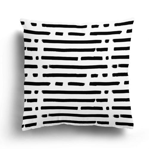 Decorazione Soggiorno Casa Moderna Federa Cuscino Coprisoffa 45*45Cm Copricuscino 60X60Cm Nordico 50X50 Autunno Bianco Nero Semplice