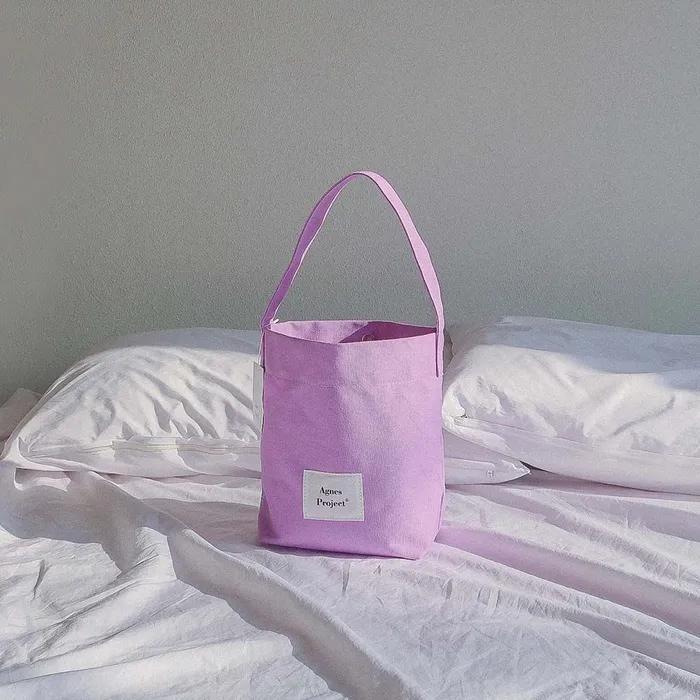 [Agnes Project] Peanut Tote Bag_Lilac