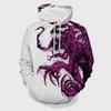  3D Digital Printing Men's and Women's Hoodies, Sweaters, Long Sleeves, Loose Spring and Autumn Clothes