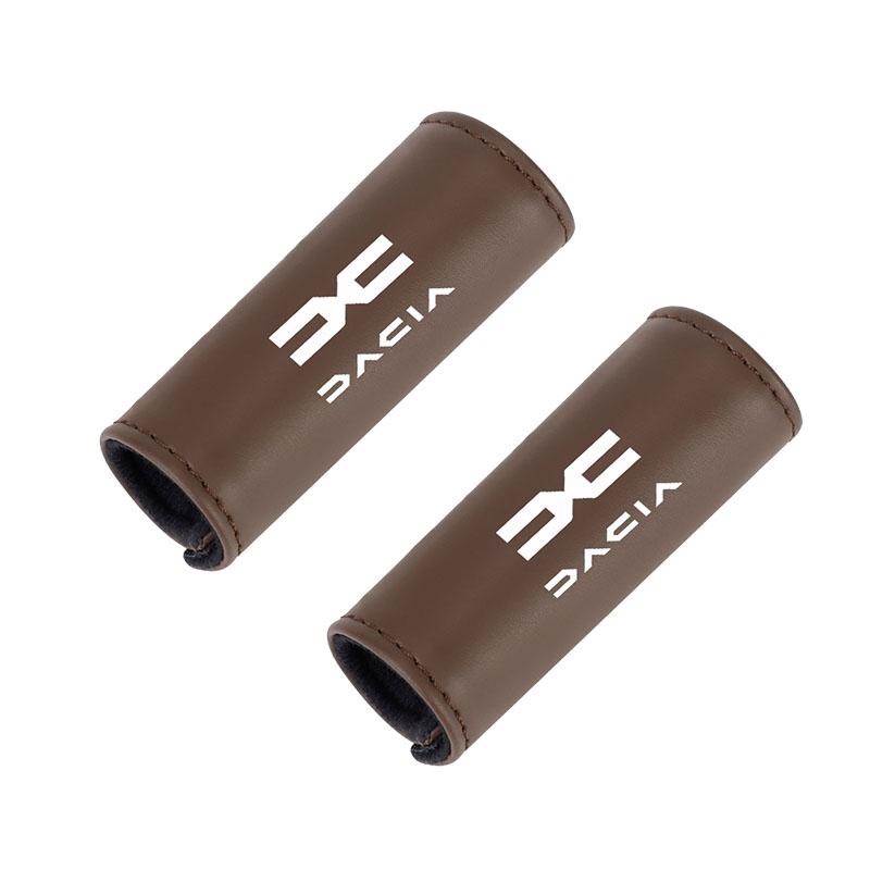 Leather Car Roof Armrest Pull Cover Handle Protector For Dacia Logan Sandero Duster Lodgy Spring Jogger Dokker Stepway Bigster