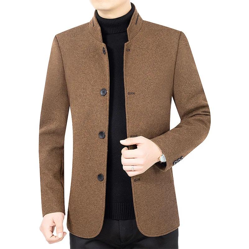 Vīriešu rudens Slim Fit bleizeri uzvalki