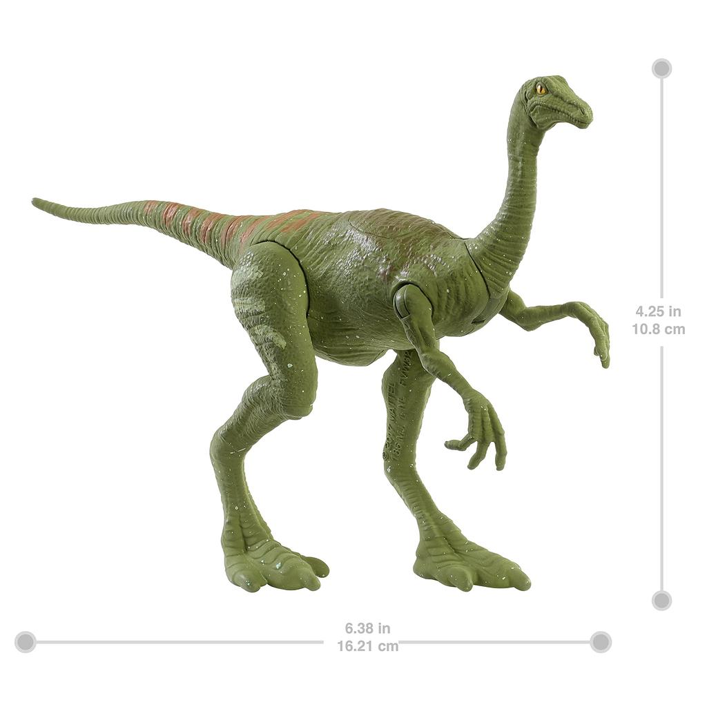Mattel Jurassic World Gallimimus Mini Action Figure 4 and (GWN37 Green) [Dinosaur Toy] [Ages Up]