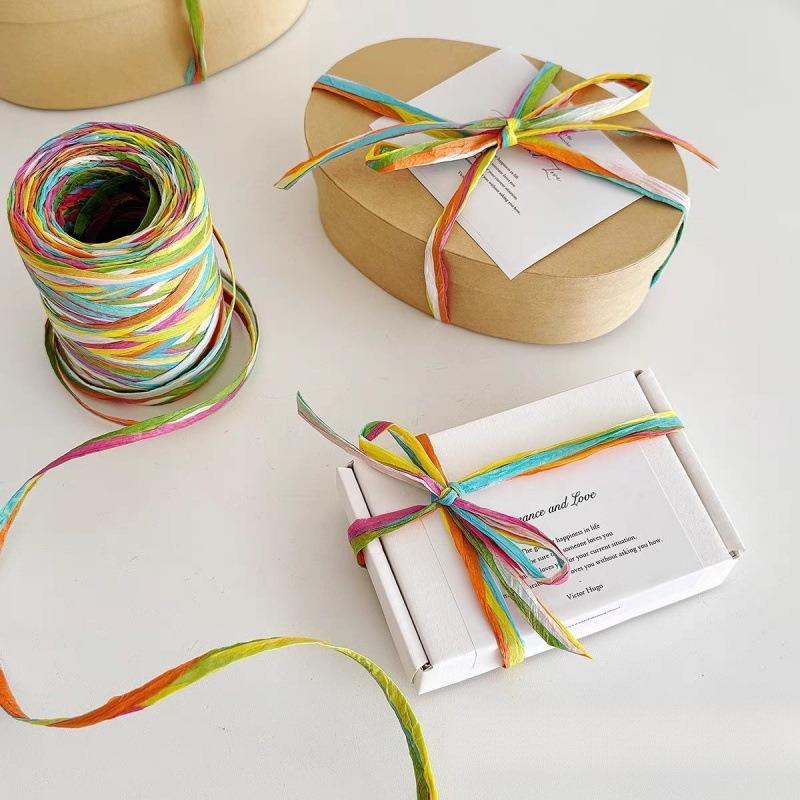 Colorful Birthday Greeting Card Gift Packaging Ribbon - Decorative Gift Packaging for Birthdays, Parties, and Celebrations