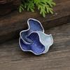 Heiß verkaufende emailierte geometrische Blume magnetische Brosche, modische kreative Blumenbrosche für Damen