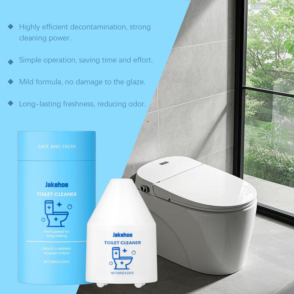 Jakehoe Toilet Cleaner | Removes Urine Scale & Stains | Eliminates Toilet Odor | Automatic Toilet Bowl Cleaner 120g