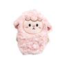 New Year Zodiac Sheep Plush Keychain Toy - Large Squeaky Wool Doll for Girls