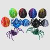 Classroom Prizes for Kids 3D Printed Articulated Skeleton Spider with Hollow Egg, Movable Joint Halloween Party Favors Figurine, Creepy Decor