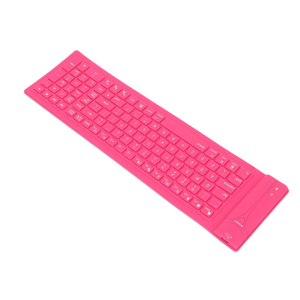 Tastiera pieghevole in silicone da 108 tasti, impermeabile, con design completamente sigillato, tastiera pieghevole con digitazione silenziosa.