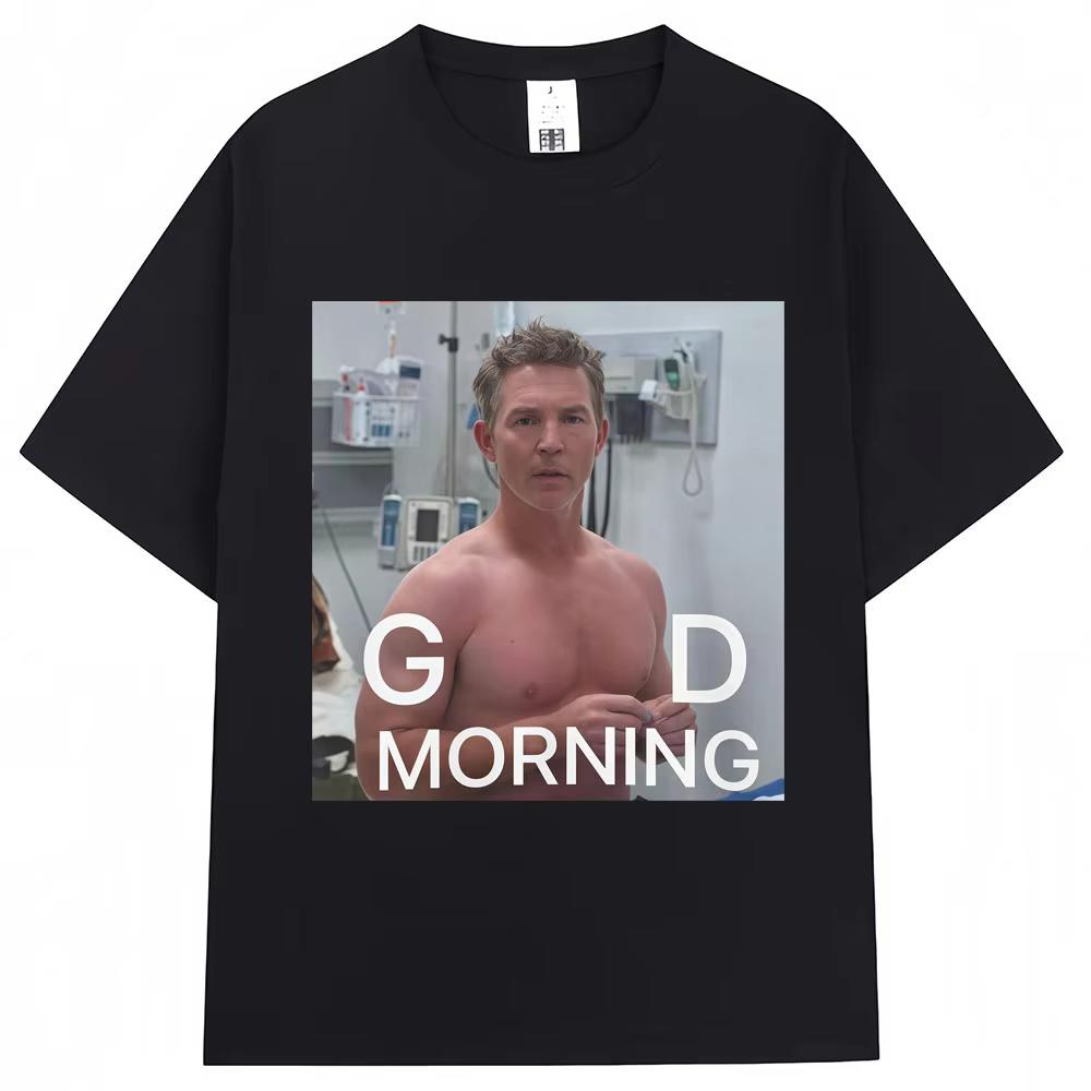 Funny Dr Jack Abbot Good Morning Meme T Shirt Unisex Women Fashion Vintage T Shirts pure Cotton Casual 2026 Summer Tshirts 2XL