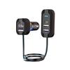 75W Fast Charging 5-port Expansion Car Front and Rear Charging QC PD Ports Type C Three USB Car Chargers Support Fast Charging