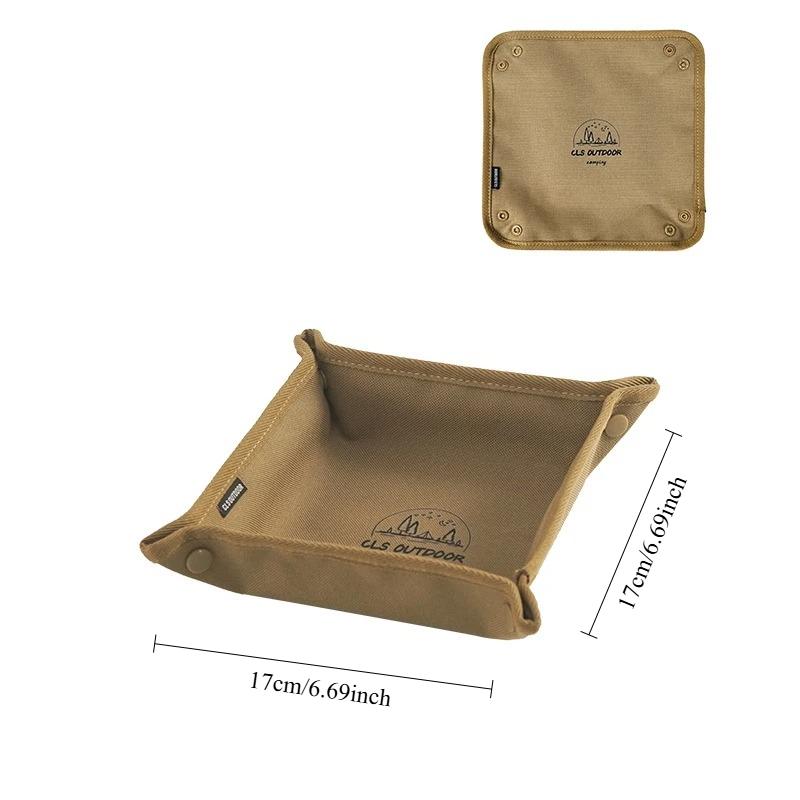 

Portable Camping Organizer Tray - Compact Home and Travel Storage Box for Clutter-Free Camping
