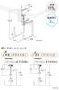 Sanwa Direct Desk Hook Clamp Headphone Hanger Load Capacity 3kg Steel Hooks 2 White 200-CB033W