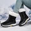 Women's Plus Velvet Warm High-Top Snow Boots - Thick Cotton, Cross-Border, Plus Size