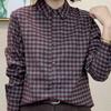 New Winter Plaid Long Sleeve Shirt: Classic Collar Versatile Fashion