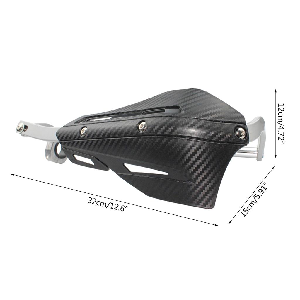 Motorcycle Handguards 7/8" 22mm Universal Hand Guards Black