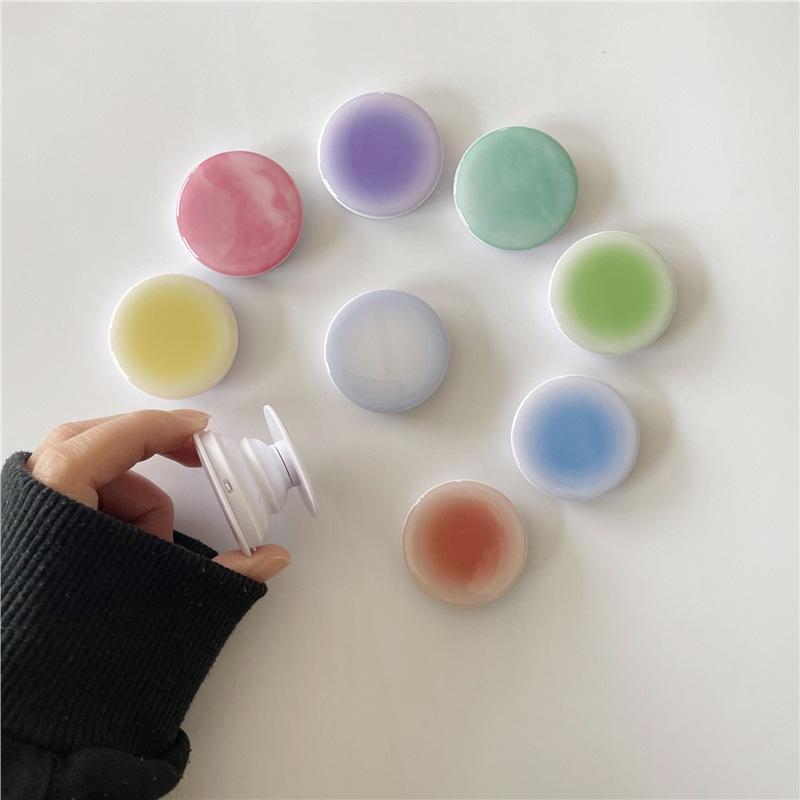 Korean Creative Gradient Desktop Retractable Phone Stand & Finger Ring