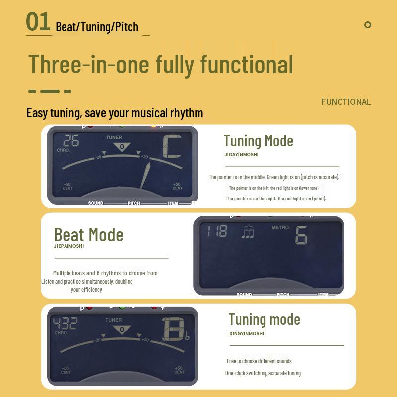 Anoma Electronic Tuner & Metronome for Wind Instruments and Violin