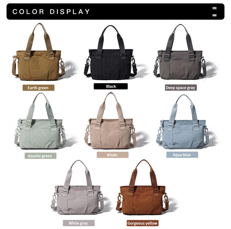 Damen Schultertasche Leichte Umhängetasche Einfarbige Tragetasche