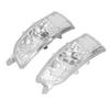 1 Pair Front Wing Mirror Indicator Light Lens Clear Cover Replacement For S80 II AS 124 2007‑2013
