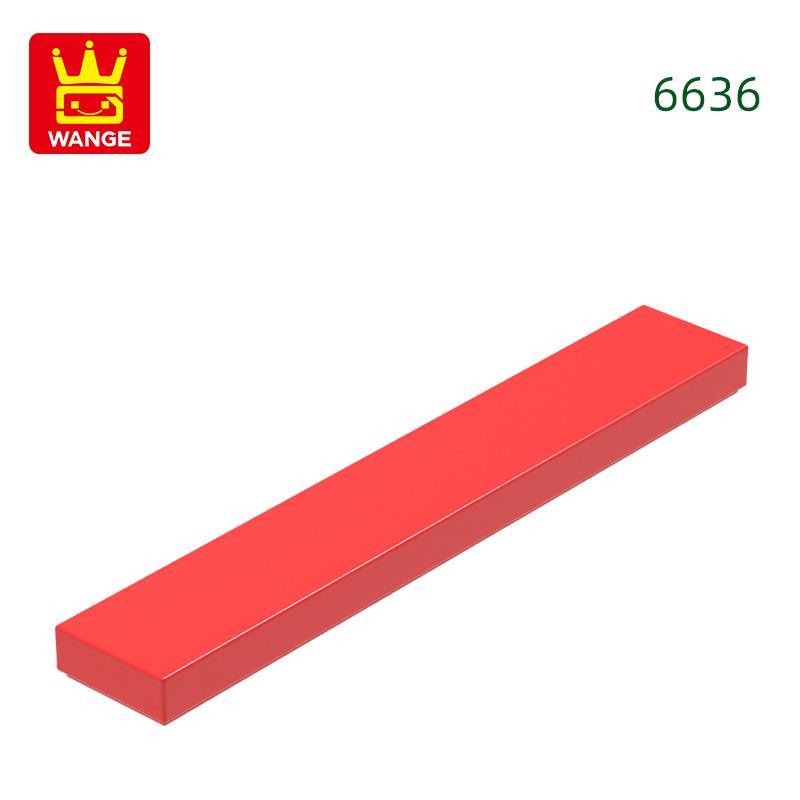 121Pcs/lot 6636 1x6 Tile Building Block Moc Classic Accessories Compatible with Brick Children Toys Gift Box